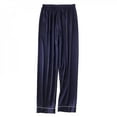thumbnail image 1 of Clearance! Men‘s Solid Color Satin Pajama Pant Comfy Soft Loose Sleep Pants Long Bottoms, 1 of 6