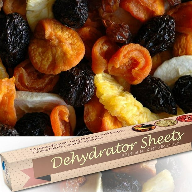 Food Dehydrator Sheets Set Of 9 Premium 14 X 14 Non Stick Teflon For Excalibur 2500 3500 2900 Or 3900 By Chuzy Chefaƒ A A Walmart Com Walmart Com