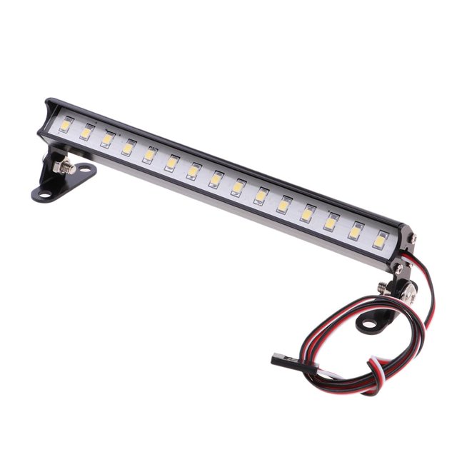 RC 15 LED Barra de lámpara de Aluminio de 139 Mm para 1:10 1: 8 RC Modelo Camión Slash CUTICAT Barra de luz LED RC
