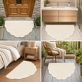 thumbnail image 6 of Door Mat 32" x 20", Half Circle Non Slip Washable Entry Rug, Low Profile Absorbent Doormat for Front Door, Back Door, Entryway, Kitchen – Soft Semicircle Indoor Floor Mat, 6 of 7
