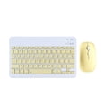 thumbnail image 2 of Rechargeable Bluetooth Keyboard and Mouse Combo, Universal Ultra-Slim Wireless Keyboard Mouse Set for Android Windows iPad iPhone Samsung Tablet Portable Compact Keyboard Set (Yellow), 2 of 6