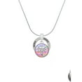 thumbnail image 2 of Delight Jewelry Silvertone Domed Multi Color DDS Hero Ring Charm Necklace, 18", 2 of 4