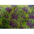 thumbnail image 4 of oneOone Cotton Silk Green Fabric Batik Quilting Supplies Print Sewing Fabric By The Yard 42 Inch Wide, 4 of 4