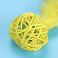 thumbnail image 4 of Colorful Cat Play Toy, With Feather Cat Play Toy, Rattan Balls Colorful Kitten For Cats, 4 of 8