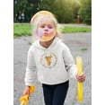 thumbnail image 2 of Baby Deer And Floral Wreath Hoodie Toddler -Image by Shutterstock,  5 Toddler, 2 of 4