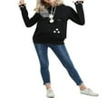 thumbnail image 2 of Ladies‘ Hooded Sweatshirt with Cat Print  Long Sleeve and Large Pocket, 2 of 9