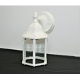 thumbnail image 7 of Sunset Lighting F7851-30 Outdoor Wall Sconce with Clear Beveled Glass, White Finish, 7 of 7