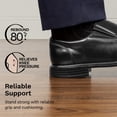 thumbnail image 4 of Mocasines de vestir slip-on para hombre Bruno Marc negros talla 10.5W, 4 of 9