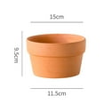 thumbnail image 2 of PENGXIANG 2Pcs Cactus Plant Containers Garden Bonsai Terracotta Pots with Drainage Hole, 2 of 6