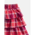 thumbnail image 2 of Wonder Nation Girls Flannel Tiered Cotton Skirt, Sizes 4-18 & Plus, 2 of 3