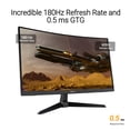 thumbnail image 3 of Monitor ASUS TUF Gaming VG27WQ3B de 27 pulgadas, QHD, 180 Hz, curvo, 3 of 8
