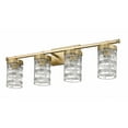 thumbnail image 2 of 344-4V-HG-Z-Lite-Archer - 4 Light Bath Vanity-11 Inches Tall and 32.75 Inches Wide-Heirloom Gold Finish, 2 of 2
