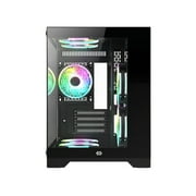 Bluegears Bgears b-Pellucid MicroATX Gaming PC Case with Infinity Tempered Glass and USB 3.0 x 2. (Fan Sold Separately)