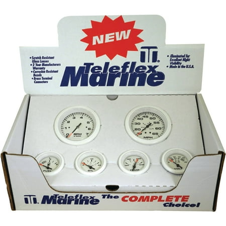 Heating Oil Tank Gauge Sierra 68388P Arctic Series White Inboard/Sterndrive 6 Set with Tachometer, Speedometer, Voltmeter, Fuel, Water Temperature and Oil Pressure Gauges ()
