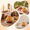 thumbnail image 4 of Sruoe Thanksgiving Day Desk Goose Outfits, 7 In Flowers and Golden Autumns Maple Leaves Set Goose Clothes, Desktop Goose Outfits, Costume Clothes for Table Decor Tabletop Goose Accessory Holiday, 4 of 6