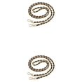thumbnail image 2 of Jumpingount Correa de cadena para bolso, piezas de repuesto, correa para el hombro, hebilla de Metal, autoensamblaje para niña, bolso de mano para Oro claro/Negro 1.2 m 2piezas, 2 of 6