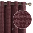 thumbnail image 2 of Deconovo Cortinas opacas color vino de 132 x 160 cm con aislamiento térmico para ventanas, 2 of 8