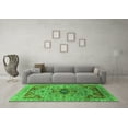 thumbnail image 3 of Ahgly Company Indoor Rectangle Oriental Green Industrial Area Rugs, 2' x 4', 3 of 4