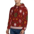 thumbnail image 2 of Bingfone Merry Christmas Men'S Drawstring Hoodie Long Sleeve Pocket Sweatshirts-Small, 2 of 9