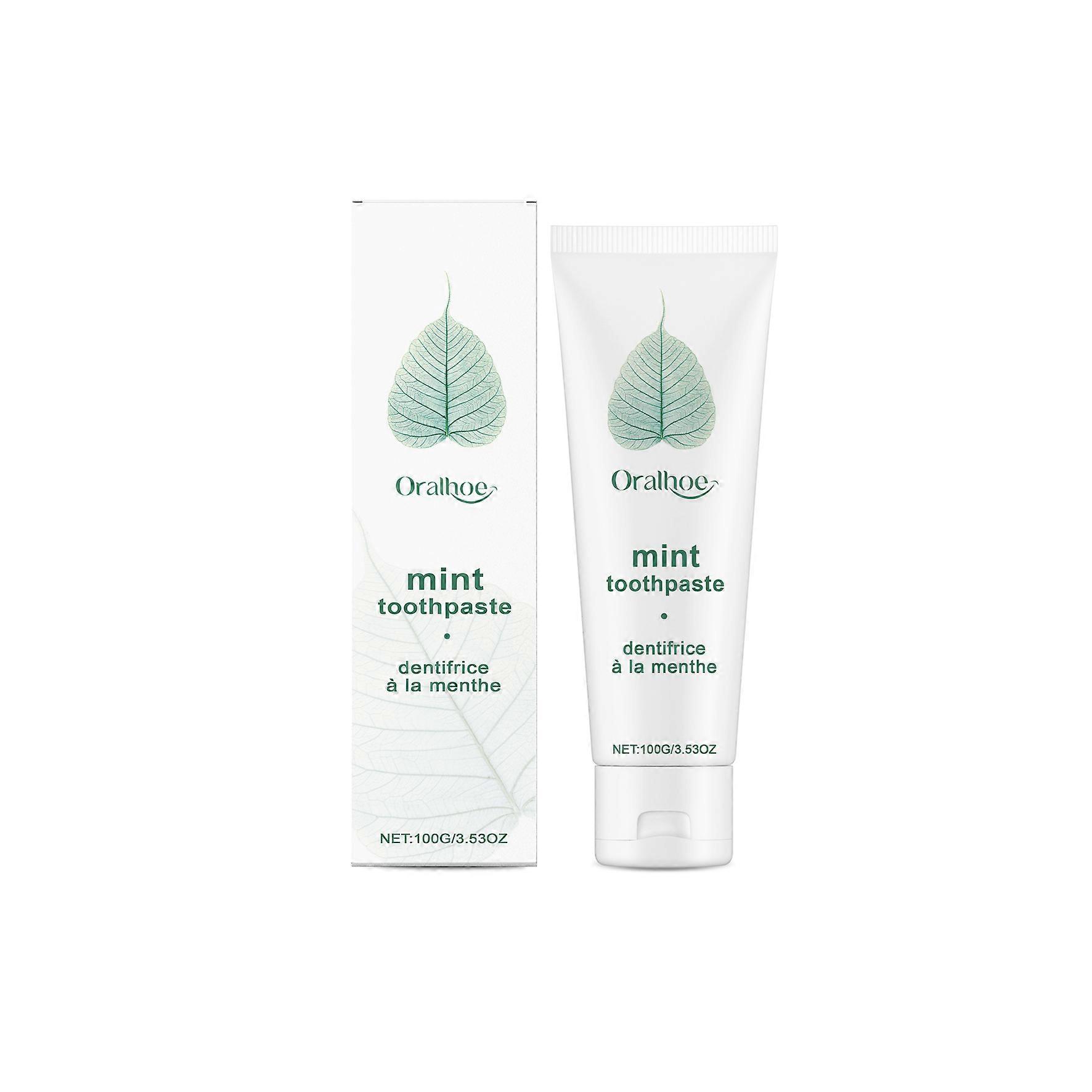 Peppermint toothpaste provides gentle daily cleaning, removes stains ...