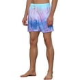 thumbnail image 4 of INSPIRE CHIC Men's Tie Dye Printed Elastic Waistband Vacation Swim Trunks 30 Blue, 4 of 5