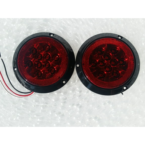 Jeep Wrangler TJ CJ YJ MJ 4" LED Tail Lights Surface Mount NO CUTTING REQUIRED