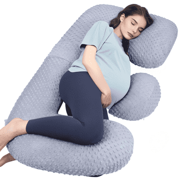 Pregnancy Pillows, Full Body Pillow Maternity Pillow for Women 60 inch,Adjustable  U-Shape Pregnancy Pillows for Sleeping, Pregnant Must Have, Gray