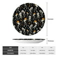 thumbnail image 2 of Sikiie Dancing Skeleton Party Bone China Decorative Plate Personality Ceramic Dinner Plate Crafts Decorative Ceramic Decorative Plate -7in, 2 of 6