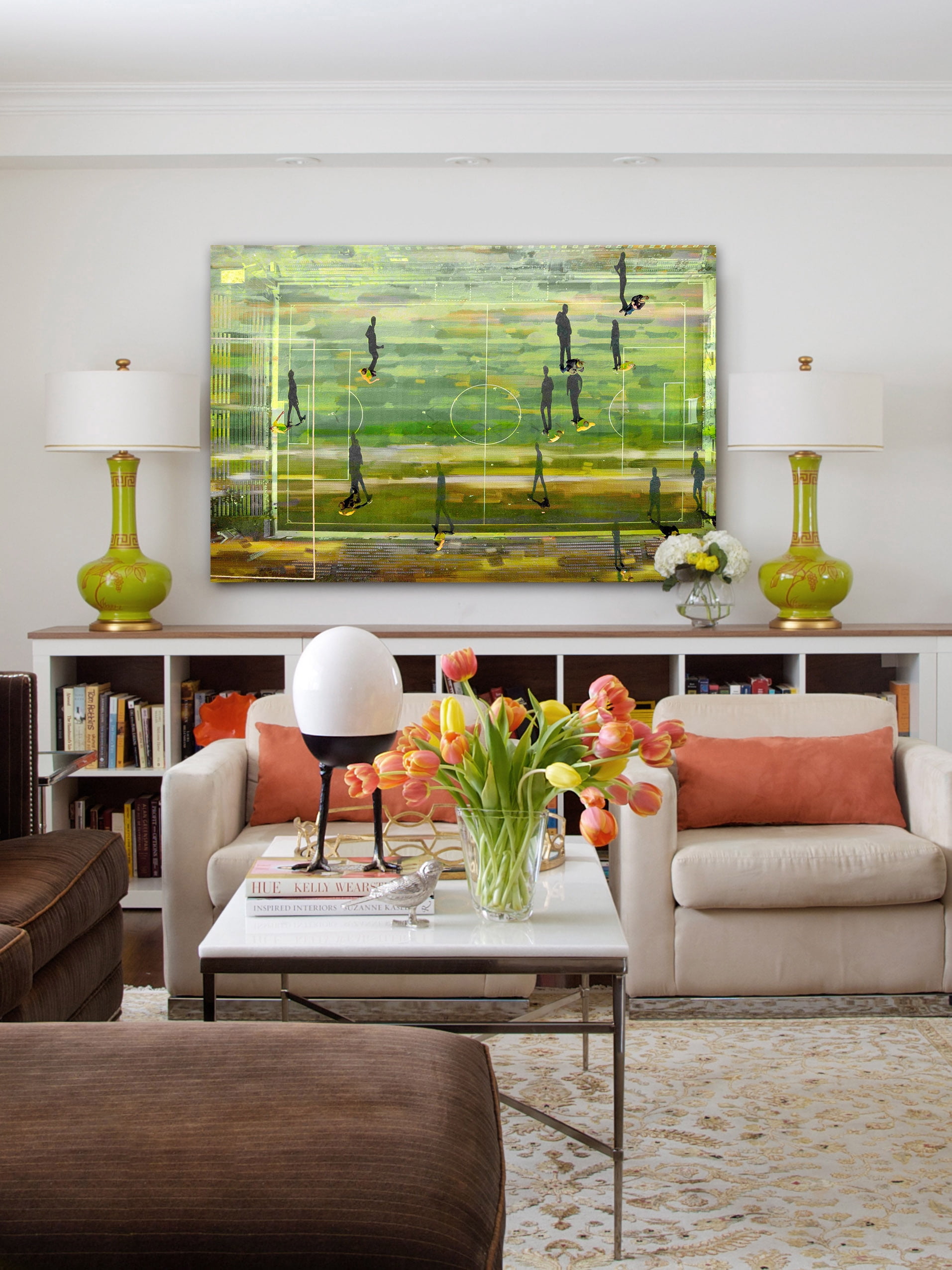 "Field Shadows" Painting Print on Wrapped Canvas