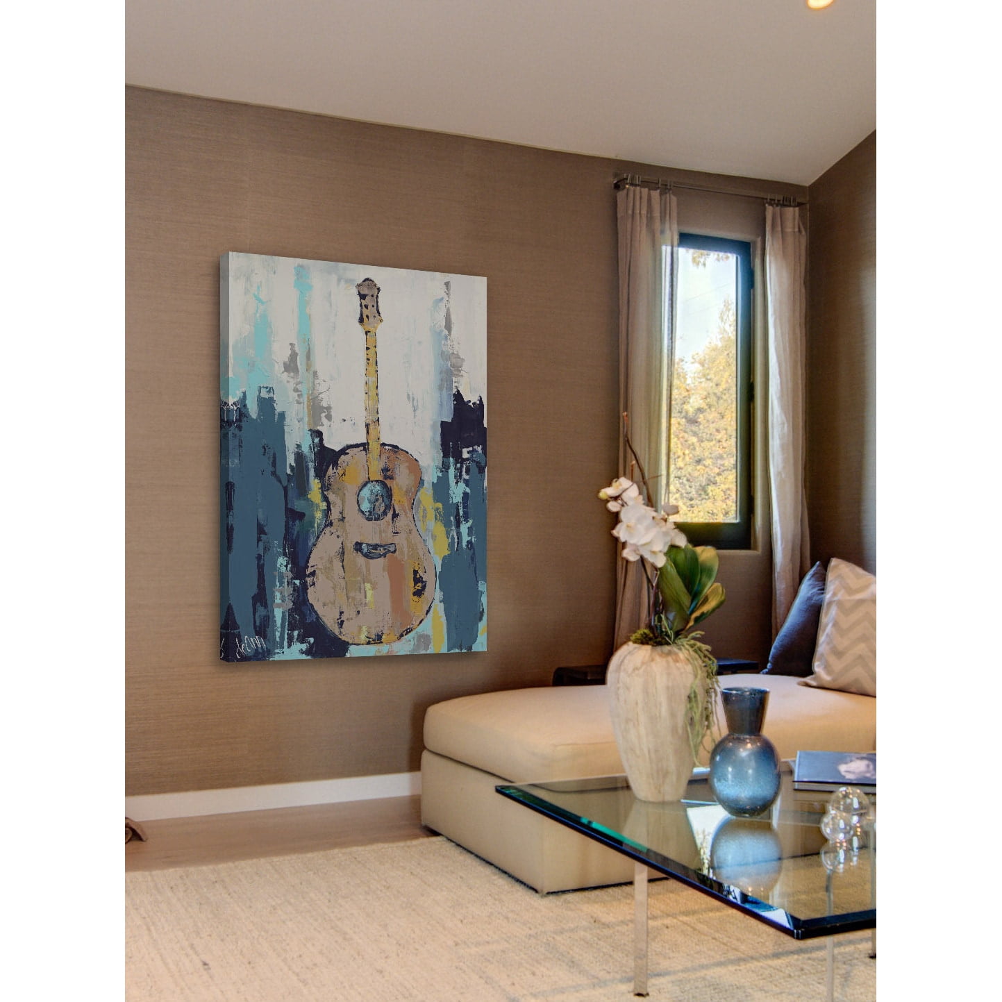 "Bluebird Cafe I" Painting Print on Wrapped Canvas