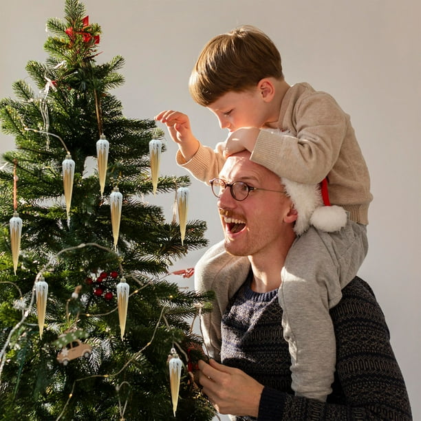 Juego de Caja de Regalo de Bolas Navideñas, Bolas Navideñas Creativas para Pintar a Color, Bolas Colgantes para Árbol de Navidad, Juego de Decoración Navideña