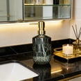 thumbnail image 4 of Glass Soap Dispenser Refillable Pump Bottle | Hand Wash Lotion Dispenser for Kitchen Bathroom | Smooth Non-Drip Stainless Steel Pump | Leak-Proof Shampoo Body Wash Container, 4 of 6