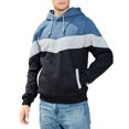 thumbnail image 3 of Sudadera con capucha de bloque de color para hombre con bolsillos Sudadera con capucha con cordón y dobladillo con puños acanalados Sudadera con capucha cómoda de manga larga, 3 of 6
