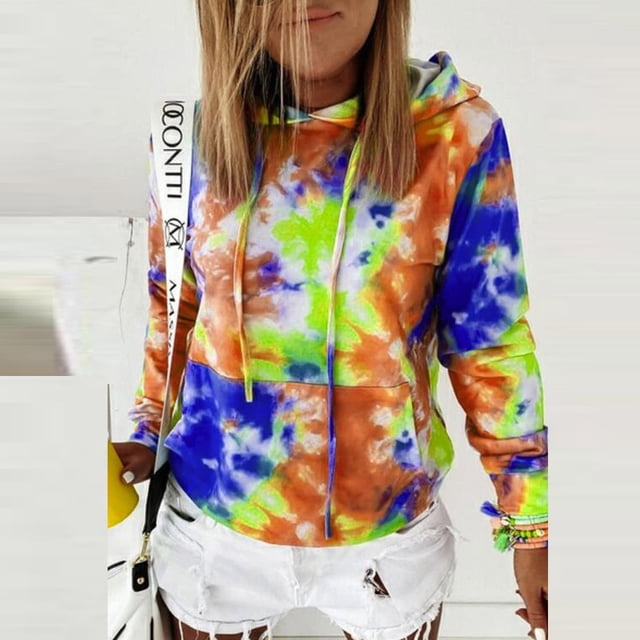 ICHUANYI Liquidación Mujer Ligero Manga Larga Casual Pullover con Capucha Tops ICHUANYI WER202308214090
