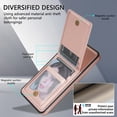 thumbnail image 5 of JiaheCover for Samsung Galaxy S21, Wallet Case with Credit Card Holder,Rugged Shockproof Kickstand Magnetic Buckle RFID Blocking Flip PU Leather Case, pink, 5 of 8