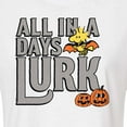 thumbnail image 3 of Peanuts - Days Lurk Art - Juniors Cropped Cotton Blend T-Shirt, 3 of 6