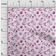 thumbnail image 2 of oneOone Cotton Poplin Twill Light Pink Fabric Valentine Love Heart Sewing Material Print Fabric By The Yard 56 Inch Wide, 2 of 4
