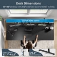thumbnail image 2 of BrooveWave Electric Standing Desk Adjustable, 60''x30" Sit Stand Desk with Flip-Top Cable Management for Home Office, 2 of 10