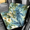 thumbnail image 2 of Chririnla Tropical Hibiscus Palm Pattern Protects Against Dirt Rear Bench Seat Covers for Interior Car Interior, Elastic Rear Seat Covers Non-Slip Car Rear Seat Covers, 2 of 7