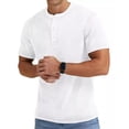 thumbnail image 4 of Playera Henley Casual Moda Manga Corta Para Hombre Algodón, 4 of 7