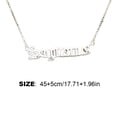 thumbnail image 3 of Guardurnaity Letra inglesa Doce Signo del zodiaco Collar del zodiaco Ins Creativo Cómodo Exquisito Colgante Sagitario Plata Type3 NO3, 3 of 6