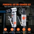 thumbnail image 2 of SKYSHALO Air Die Grinder Kit, Right Angle Grinder w/ Die Grinder Combo & 10PCS Single Cut Carbide Burr Set, Lightweight, 2 of 9