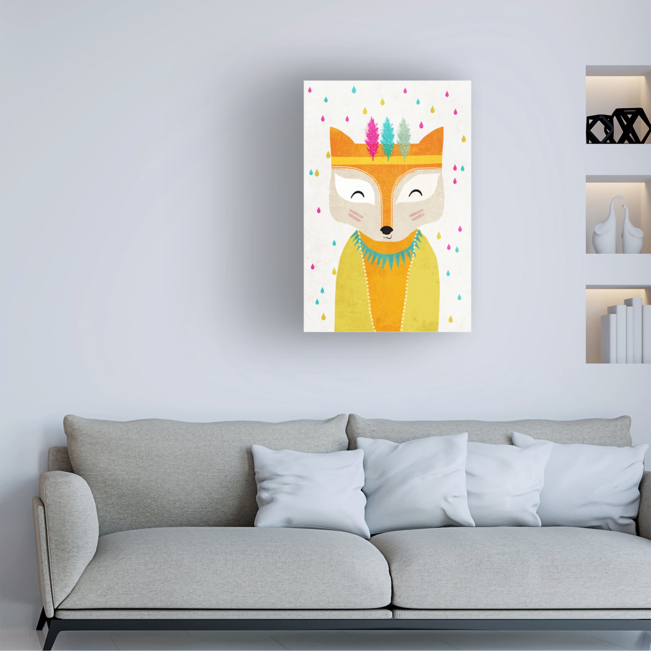 Canvas Wall Art - Treechild 'The Rainmaker' Wall Art for Living Room, Bedroom, or Office D?cor by Trademark Fine Art - 30 x 47 Inches