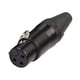 thumbnail image 1 of 10uds. DIY micrófono XLR 3 pines conector hembra Cable conector de soldadura adaptador de micrófono, 1 of 2