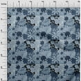 thumbnail image 3 of oneOone Cotton Poplin Blue Fabric Asian Floral Sewing Material Print Fabric By The Yard 56 Inch Wide, 3 of 4