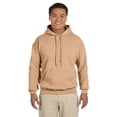 thumbnail image 2 of Gildan Mens Heavy Blend Hooded Sweatshirt, S, Old Gold, 2 of 10