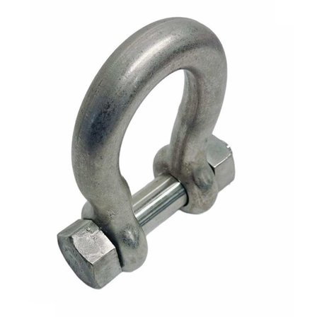 1/2" Bolt Pin Anchor Shackle 3000 Lbs WLL, T316 Stainless Steel, Drop Forged
