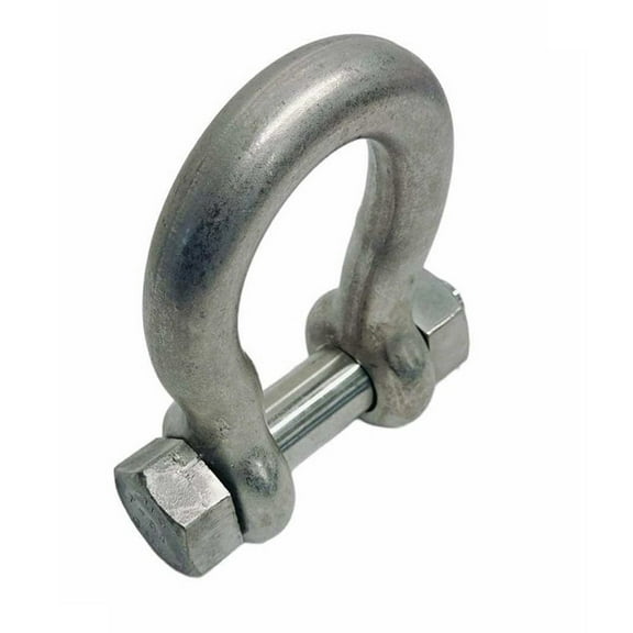 1/2" Bolt Pin Anchor Shackle 3000 Lbs WLL, T316 Stainless Steel, Drop Forged