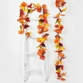 thumbnail image 2 of Zukuco Artificial Fall Maple Leaf Garland, Autumn Hanging Leaves Vines Garland for Indoor Outdoor Wedding Thanksgiving Christmas Fireplace Dinner Party Decor, 2 of 7