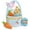 Blue, variant on Easter Basket -My First Easter Basket Stuffed Plush Playset Baby's First Easter Basket Stuffed Cartoon Bunny Easter Egg Plush Basket for Kids 5pcs (Blue)